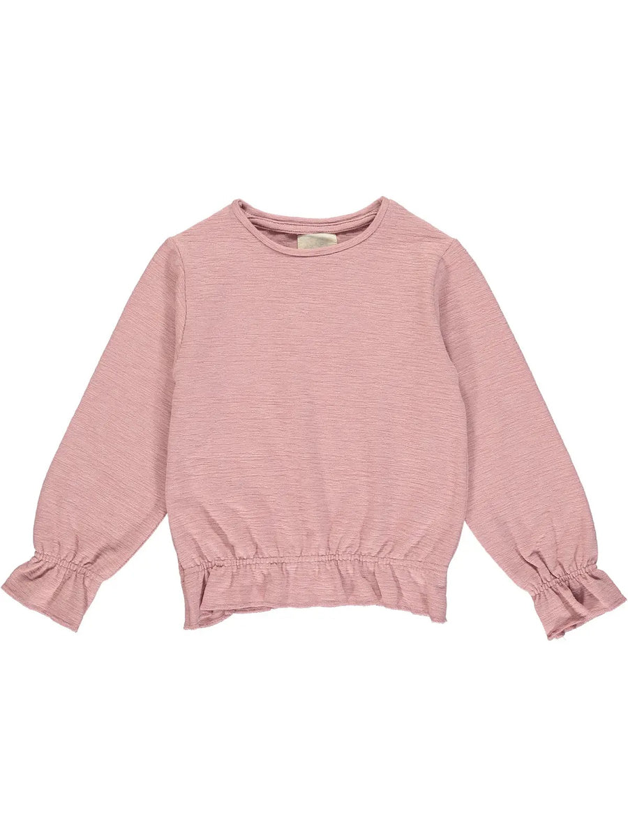 Lily Ruffle Sweater | Blush