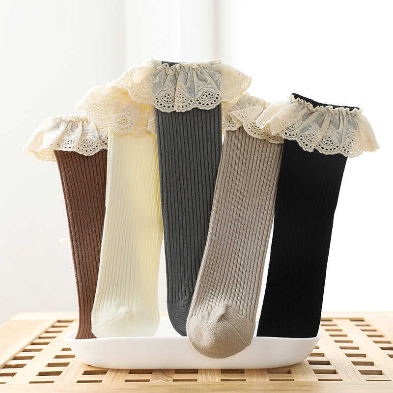 Lace Ruffle Sock | Multiple Colors