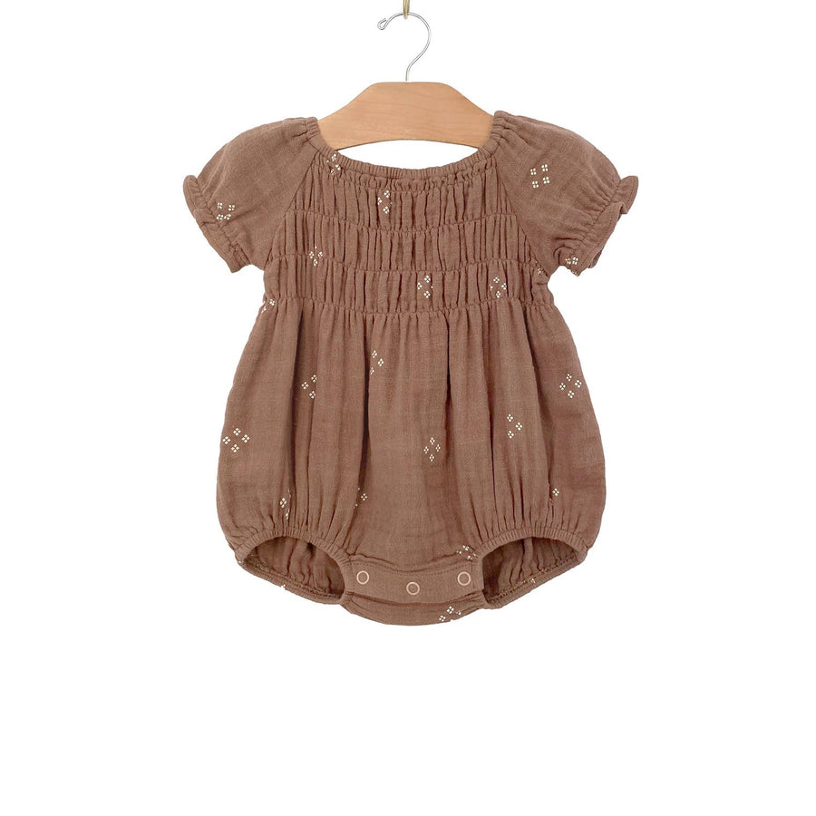 Diamond Smocked Romper