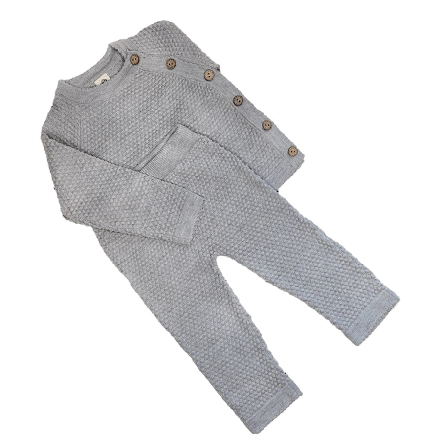 Grey Noah Knit Sweater Set