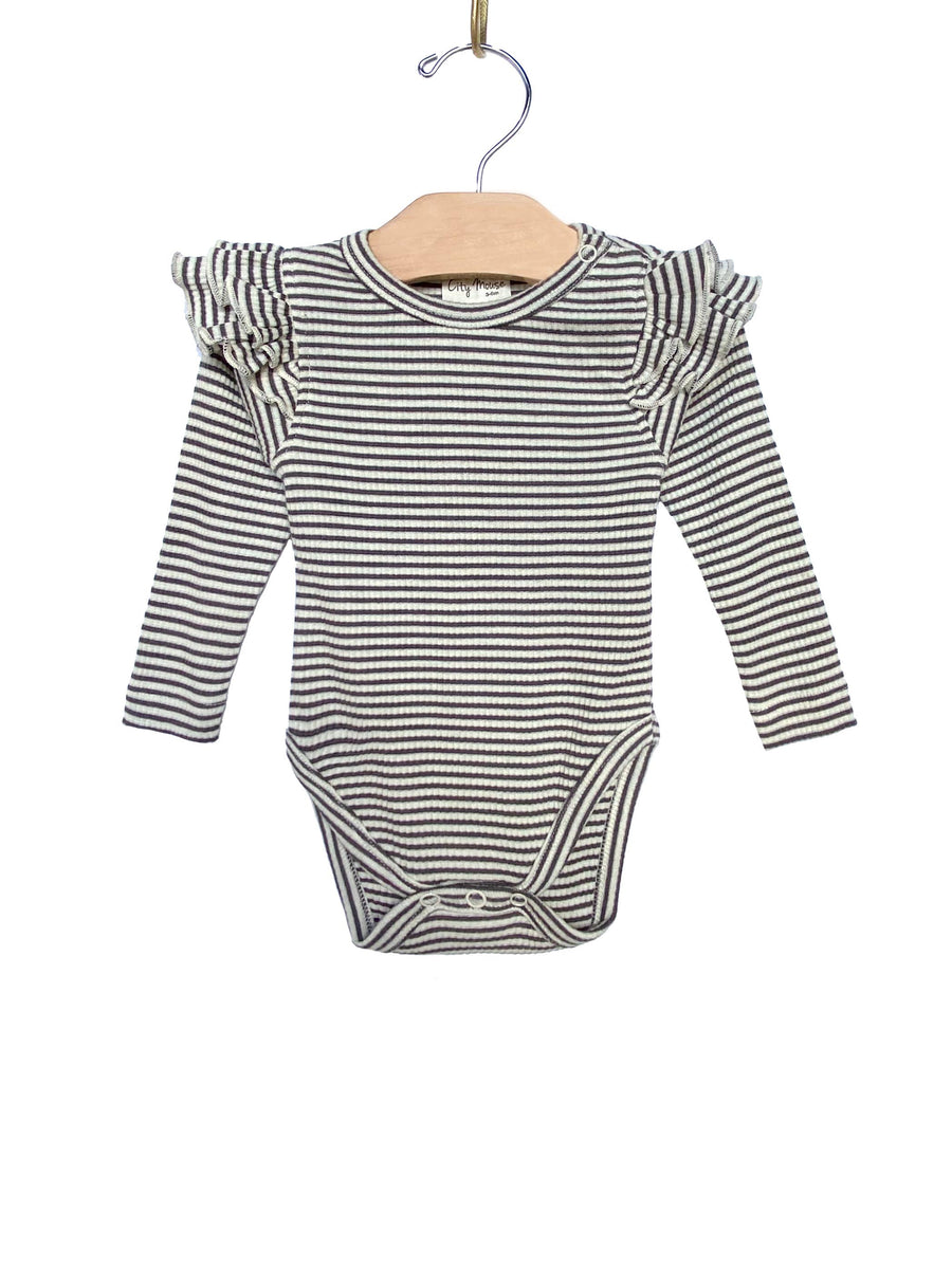 Flutter Butter Bodysuit in Dust Stripe